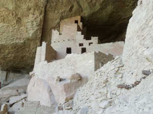 One of the Cliff Palace towers at Mesa Verde.
